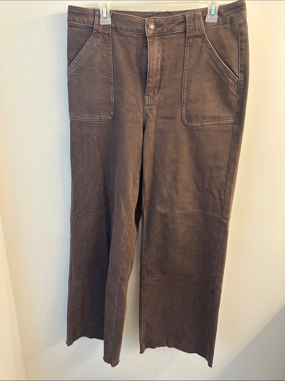 Judy Blue Retro Wide Leg Jeans in Brown SZ 13/31